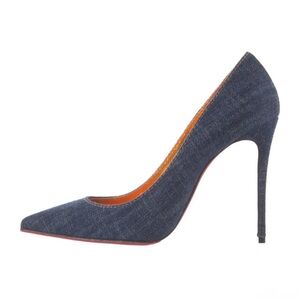 Christian Louboutin Dark Blue Denim Heels